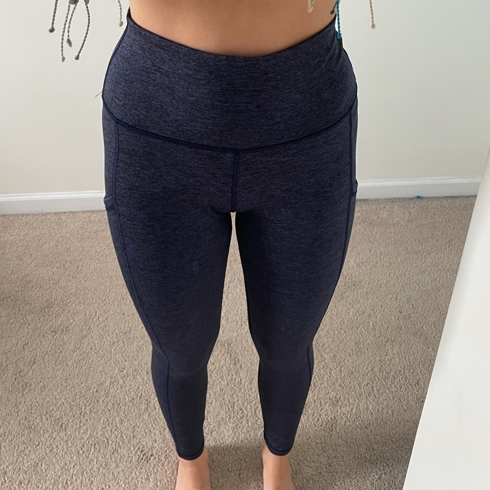 Aerie Navy blue high waisted leggings